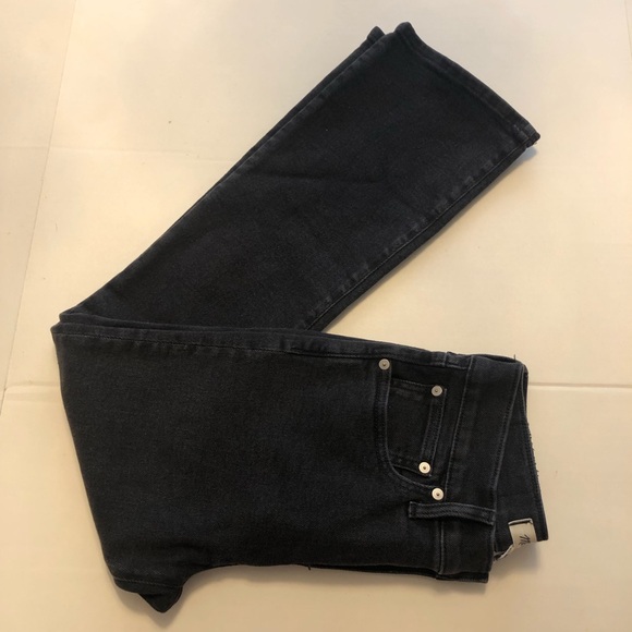 Madewell Cali Demi-Boot Cut Jeans in Starkey Black Wash Size 28 - Picture 8 of 14